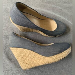 Chambray Wedges